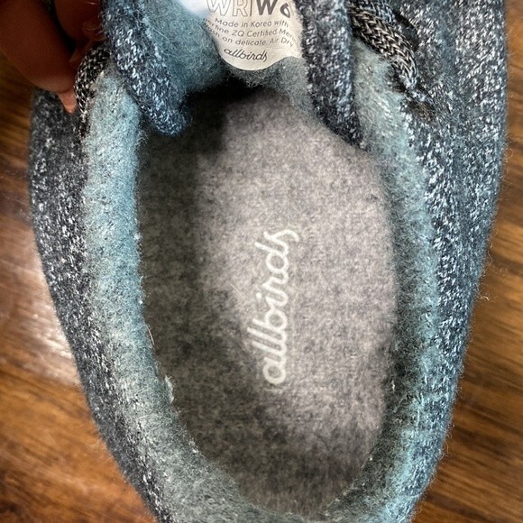 All Birds Wool Runner Mizzles Blue Gray With Black Soles 6 - Picture 9 of 10